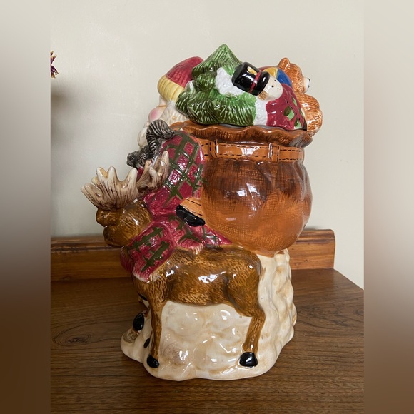 RARE COOKIE JAR Santa Claus with Bag of Toys, Vintage CKAO - Picture 8 of 12